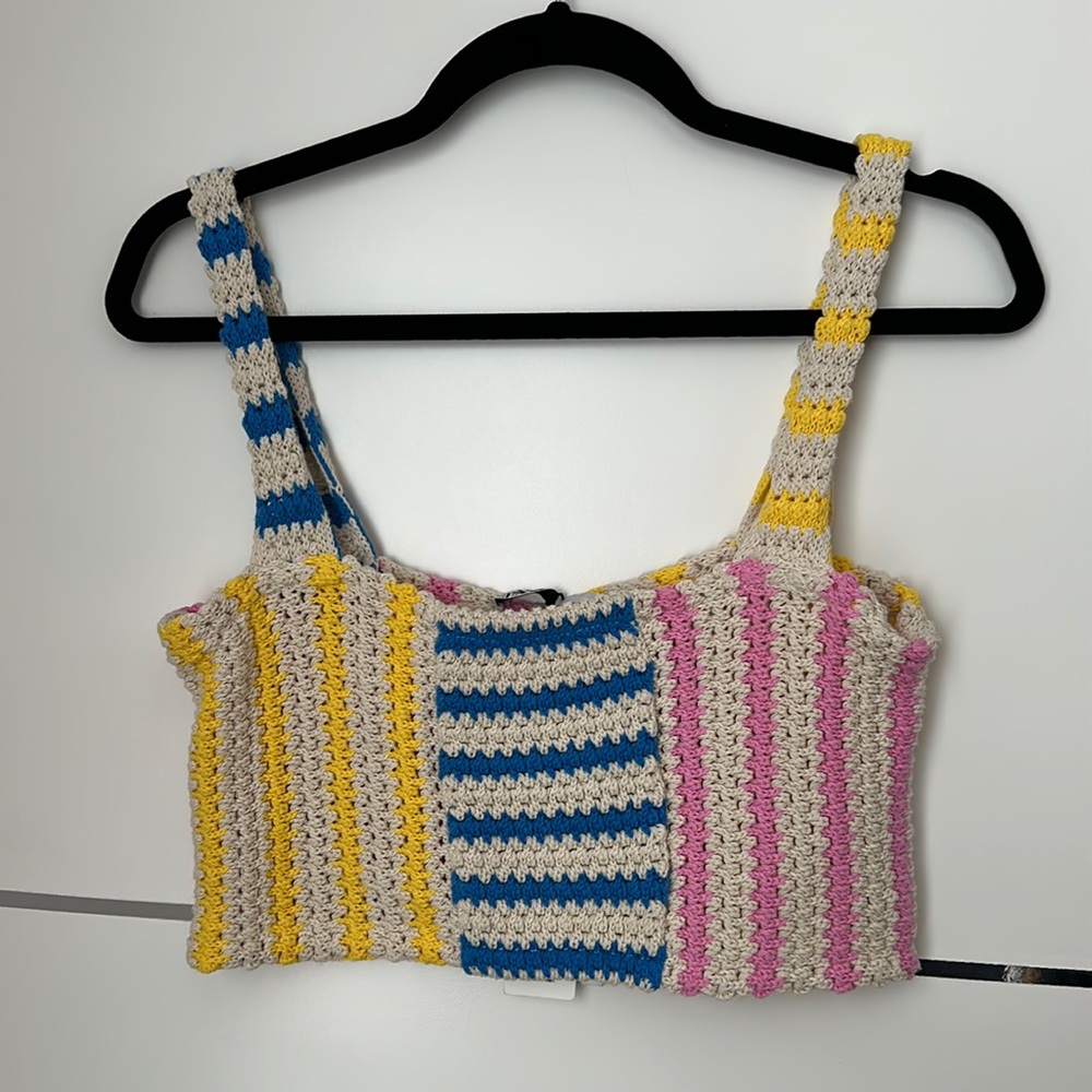 NWT Zara Knit Crop Top - Size S